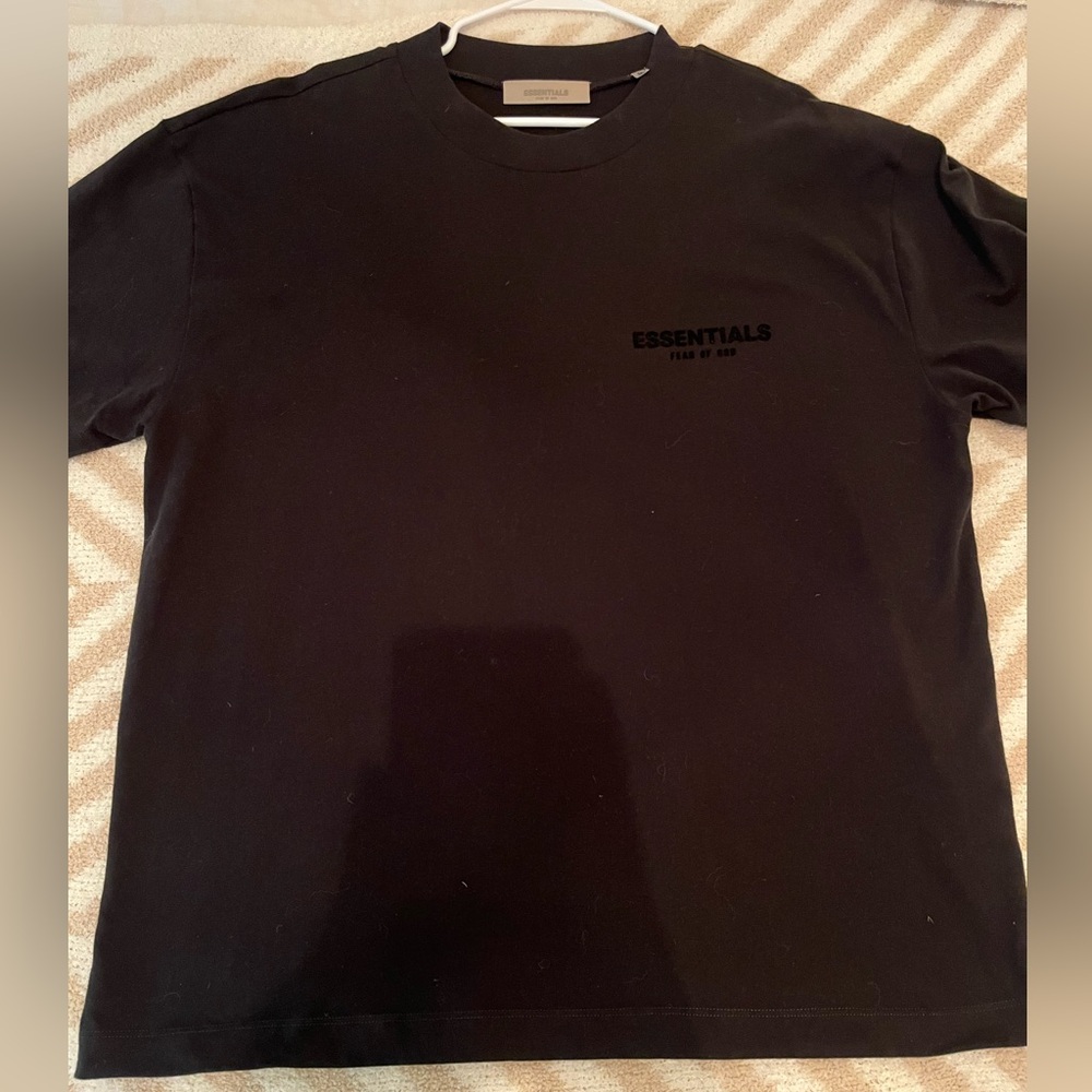 Essentials Fear of God Black Men's T-Shirt